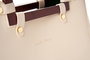 Lucky Bees 1289 Bolso Crema Cuero Polivinilo Elegante y Sofisticado para Mujer